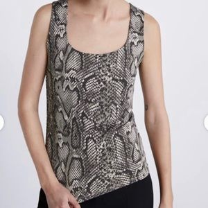ZARA Basic Snake Print Sleeveless Tank Top